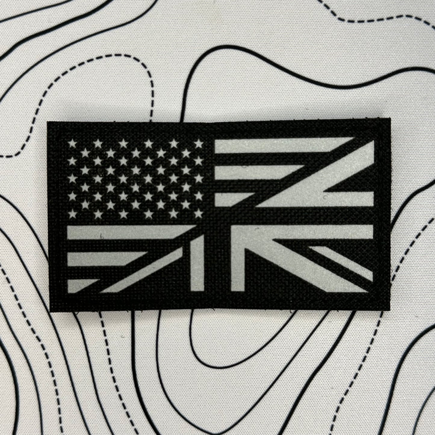 US/UK flag patches