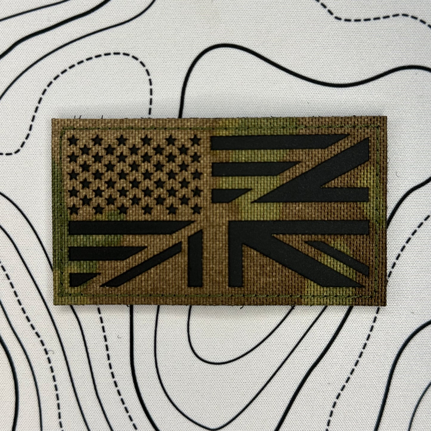 US/UK flag patches