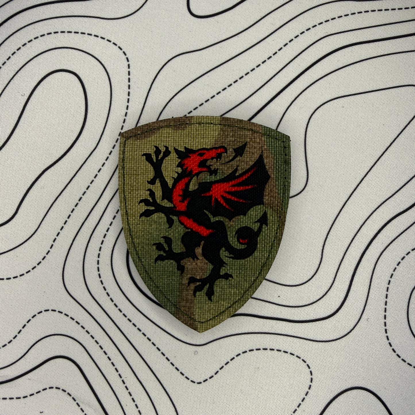 Welsh dragon standard patch