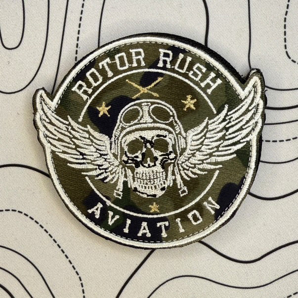 Rotor Rush embroidered patch
