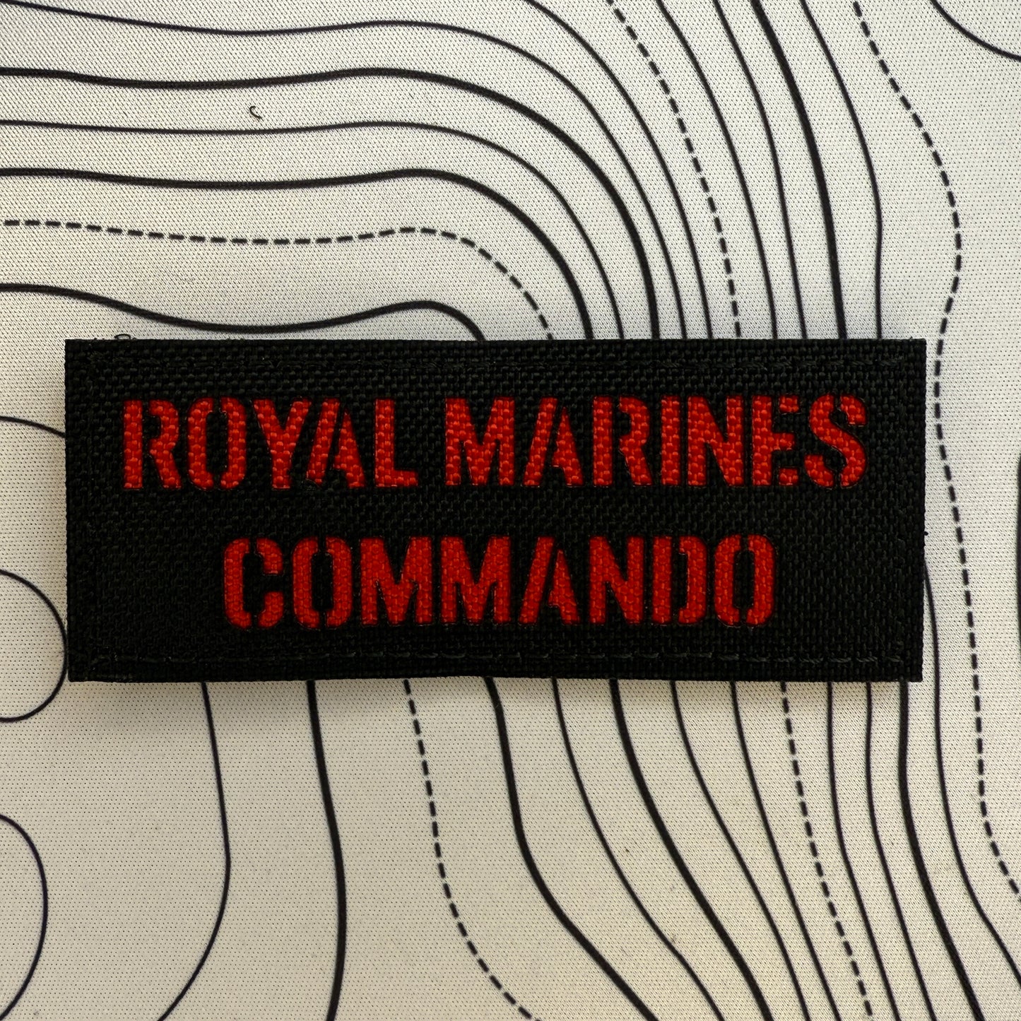 Royal marines (RM) Commando black and red fabric