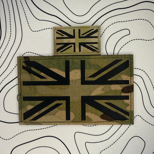 Mini and large UK flag patch