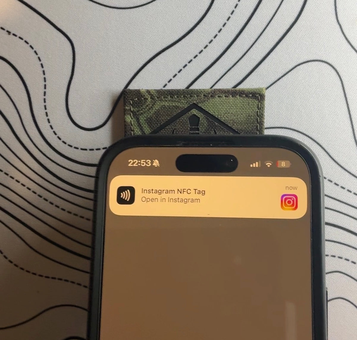 Custom laser cut RFID / NFC Patch