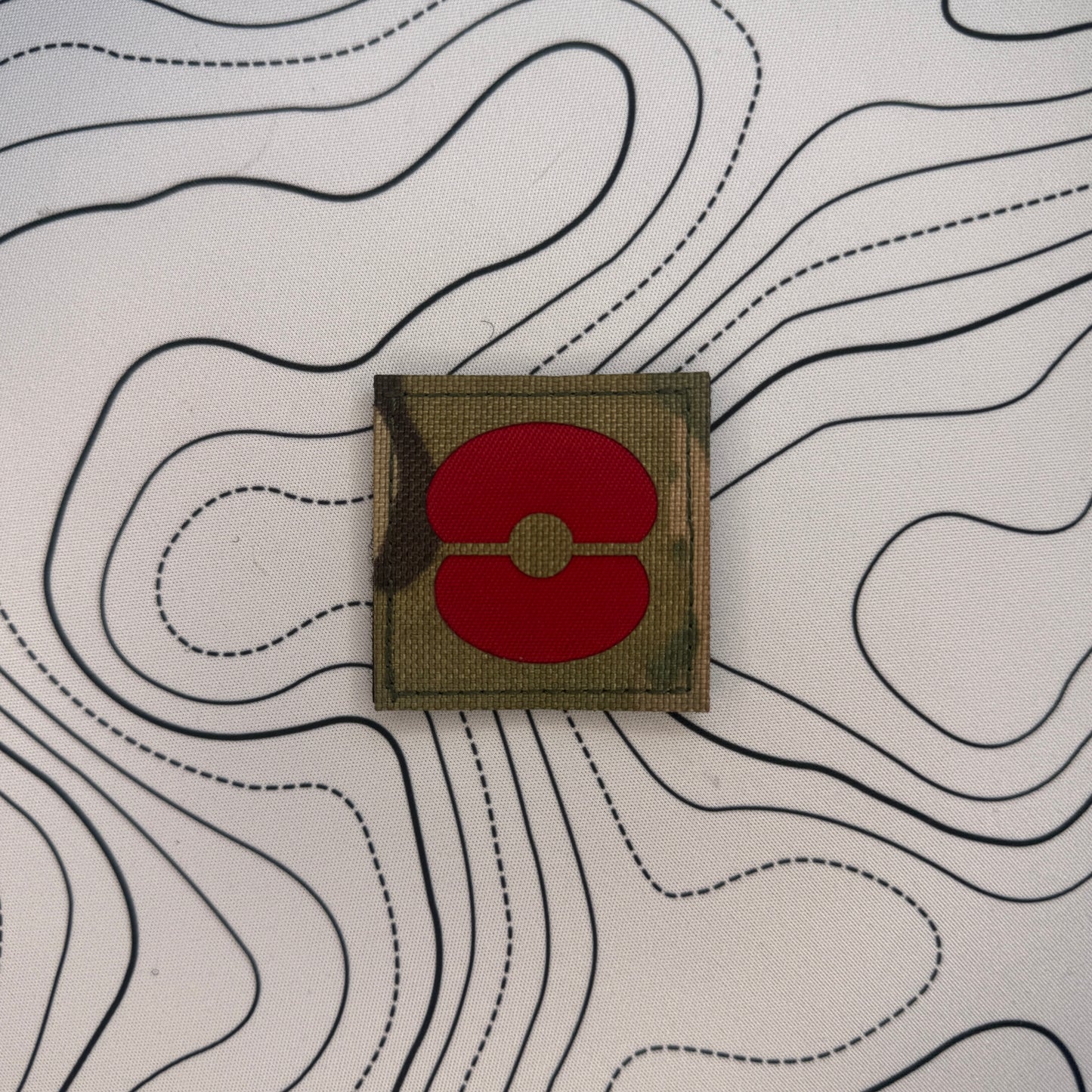 Multicam and red Poppy