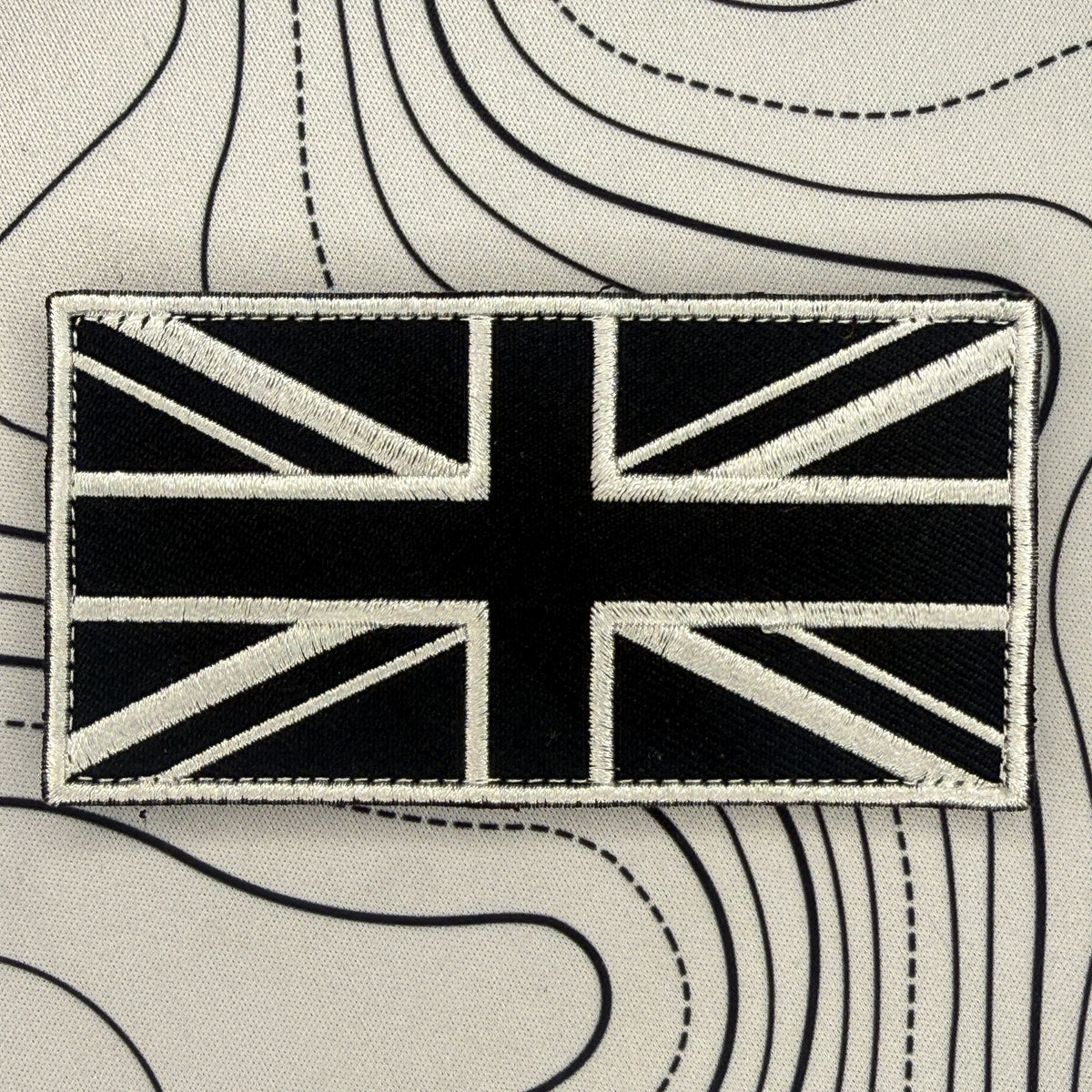 Uk flag (black and silver/grey)
