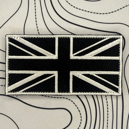 Uk flag (black and silver/grey)