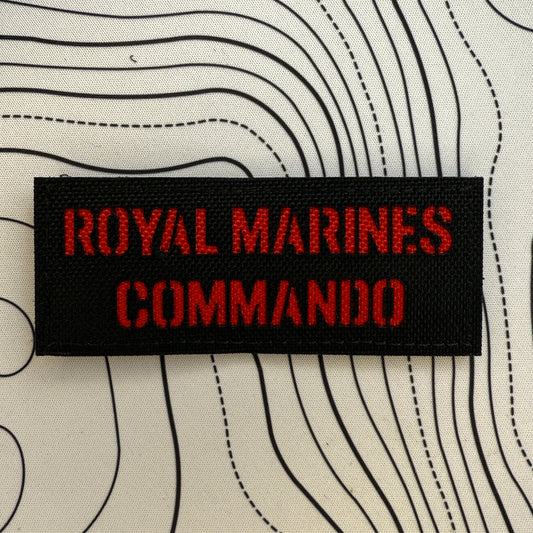 Royal marines (RM) Commando black and red fabric